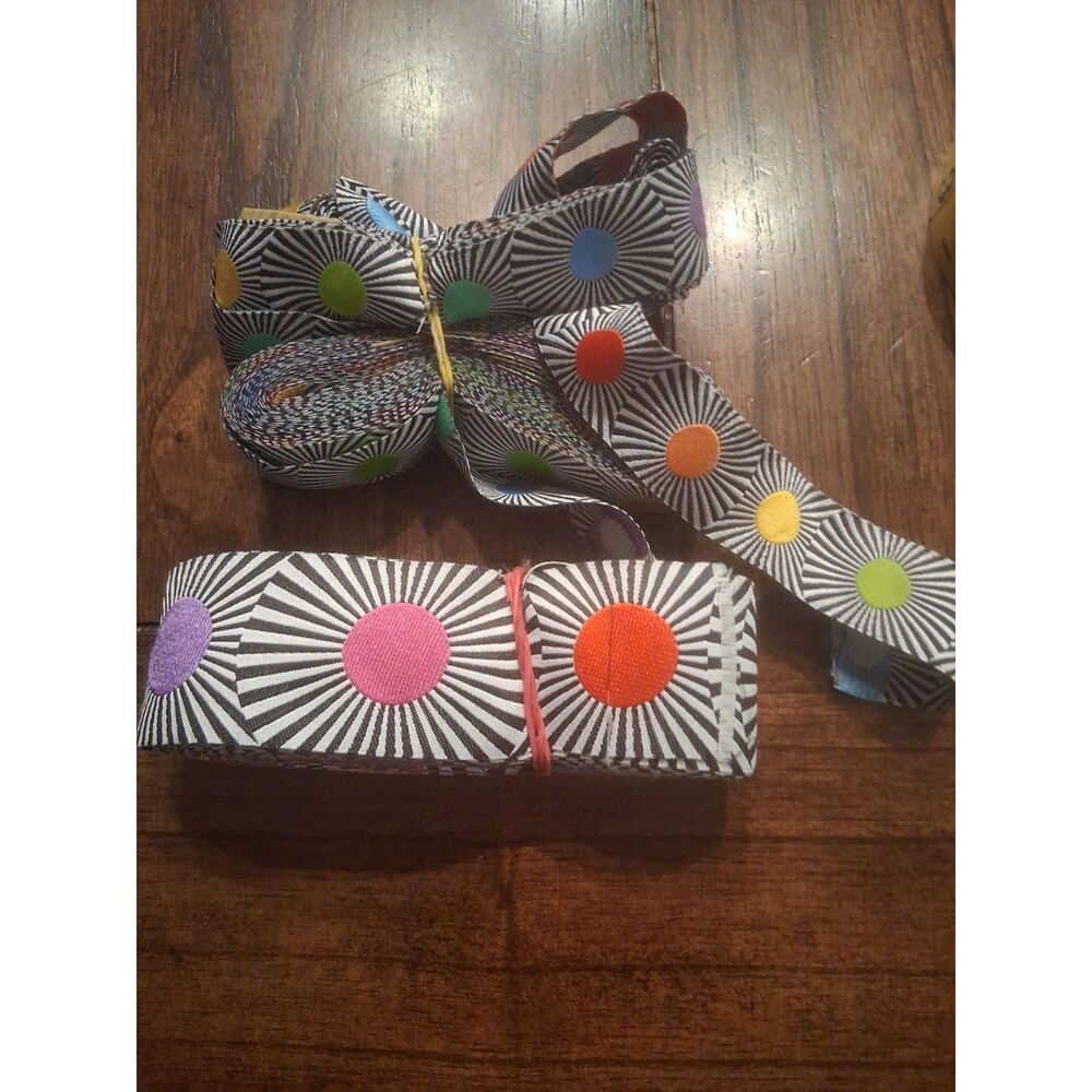 Tula Pink Designer Ribbon Lot Linework Multicolor 2 Widths